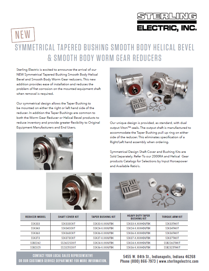 Symmetrical Tapered Bushing Flyer